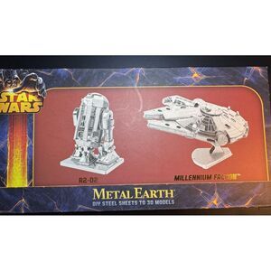 Star Wars Metal Earth:Steel Sheets to‎ 3D Models | R2 D2 + Millennium Falcon New